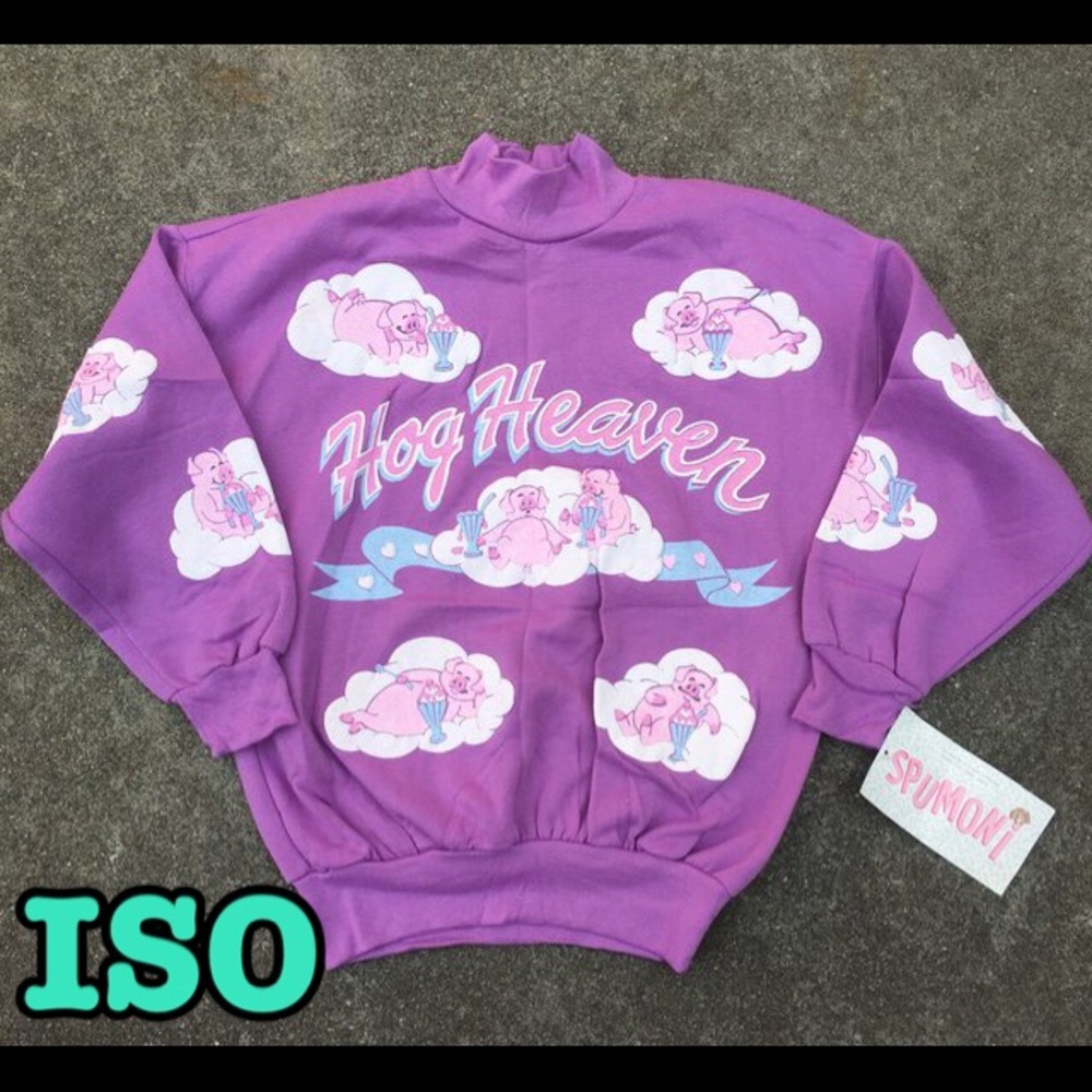 ISO - Spumoni vintage sweatshirt animal pigs